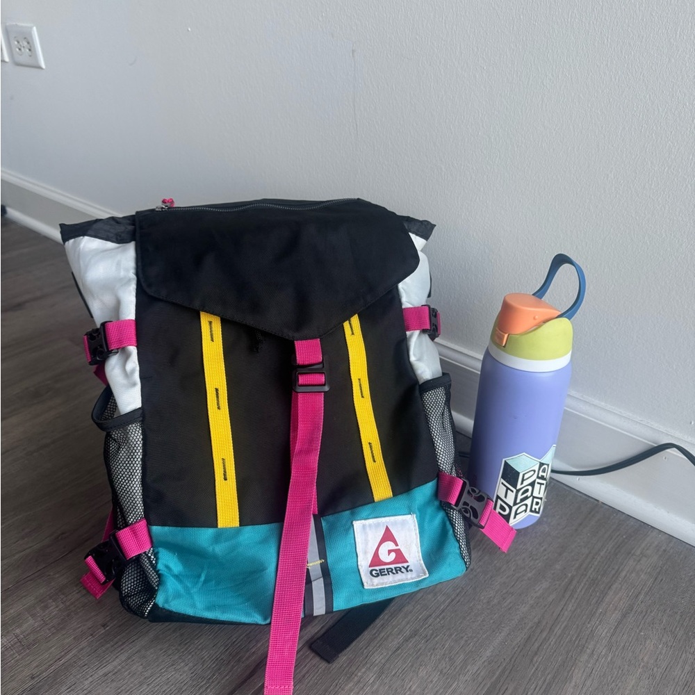 Vintage 90s Gerry Colorblock Hiking Backpack 🎒Y2K Retro Outdoor Daypack